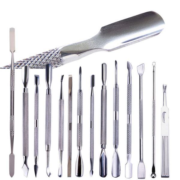 cuticle pushers 1pcs double-ended pusher manicure tools stainless steel dead skin remover for pedicure scissors le01-09
cuticle pushers 1pcs double-ended pusher manicure tools stainless steel dead skin remover for pedicure scissors le01-09