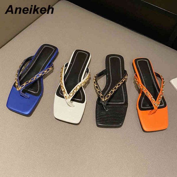 fashion square open toe flat heel women mules concise pu metal chain shallow flip flops slippers outside leisure shoes 210507, Black
fashion square open toe flat heel women mules concise pu metal chain shallow flip flops slippers outside leisure shoes 210507, Black