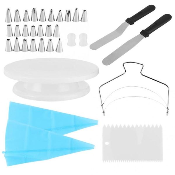 pcs kitchen cake decorating turntable rotating base with scraper pastry nozzle set baking tool nozzles & tools
pcs kitchen cake decorating turntable rotating base with scraper pastry nozzle set baking tool nozzles & tools