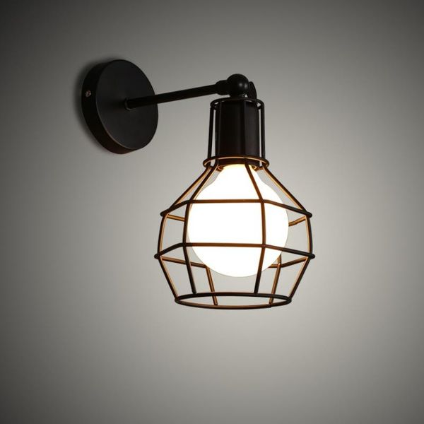 wall lamp vintage industrial light led sconce american retro metal cover home decoration lighting fixture 
wall lamp vintage industrial light led sconce american retro metal cover home decoration lighting fixture