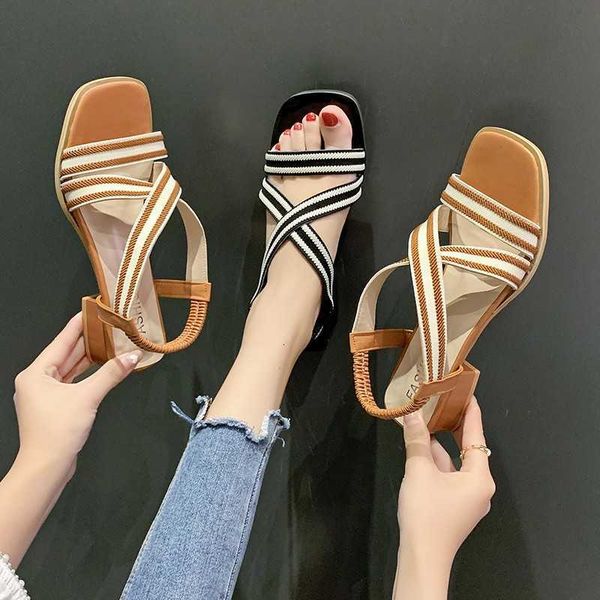 sandals summer women ankle gladiator cross stretch fabric square low heel back strap casual leisure ladies shoes female 2021 j5kh, Black
sandals summer women ankle gladiator cross stretch fabric square low heel back strap casual leisure ladies shoes female 2021 j5kh, Black
