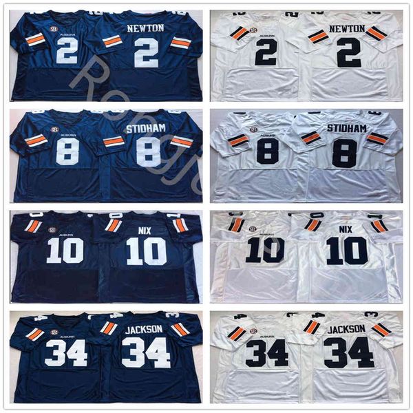 ncaa college football auburn tigers jersey 10 nix 34 bo jackson 8 jarrett stidham 2 cam newton university team navy blue white stitched qual, Black
ncaa college football auburn tigers jersey 10 nix 34 bo jackson 8 jarrett stidham 2 cam newton university team navy blue white stitched qual, Black
