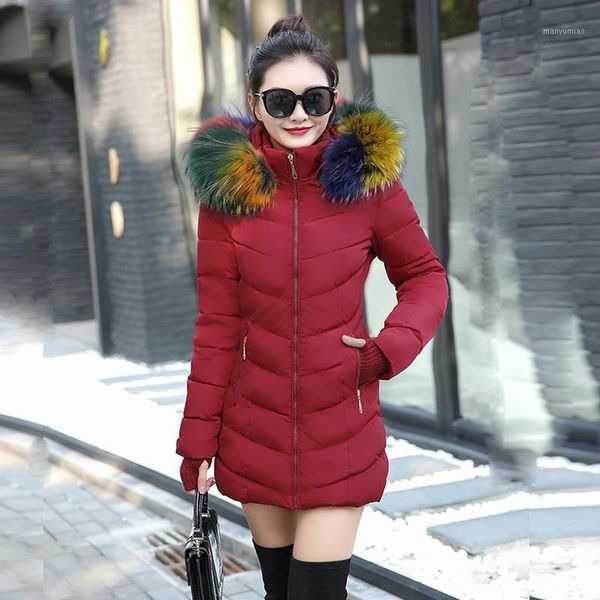 women's down & parkas 2021 winter jacket women warm thicken cotton coats woman detachable fur collar jackets long female, Black
women's down & parkas 2021 winter jacket women warm thicken cotton coats woman detachable fur collar jackets long female, Black