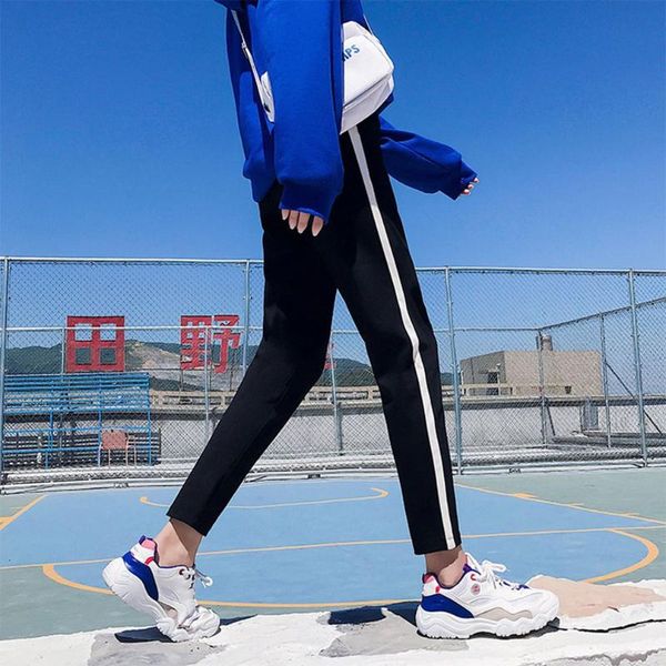 women's pants & capris fashion women side striped harem black casual elastic high waist loose trousers pantalon femme sweat, Black;white
women's pants & capris fashion women side striped harem black casual elastic high waist loose trousers pantalon femme sweat, Black;white