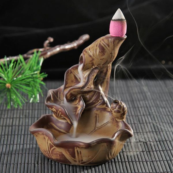 fragrance lamps ceramic backflow incense burner cones lotus leaf fragrant smog smoke mother's gift
fragrance lamps ceramic backflow incense burner cones lotus leaf fragrant smog smoke mother's gift