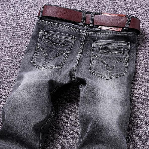 men's business jeans classic spring autumn male skinny straight stretch brand denim pants summer overalls slim fit trousers 2021, Blue
men's business jeans classic spring autumn male skinny straight stretch brand denim pants summer overalls slim fit trousers 2021, Blue