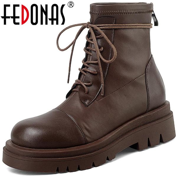 boots fedonas platform ladies shoes winter keep wwarm motorcycle genuine leather woman round toe ankle heels, Black
boots fedonas platform ladies shoes winter keep wwarm motorcycle genuine leather woman round toe ankle heels, Black