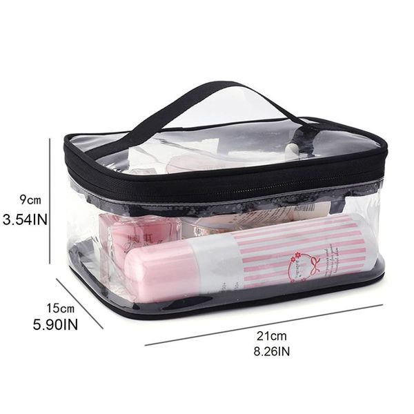 clear travel toiletry makeup bag zipper waterproof transparent organizer 517d cosmetic bags & cases
clear travel toiletry makeup bag zipper waterproof transparent organizer 517d cosmetic bags & cases