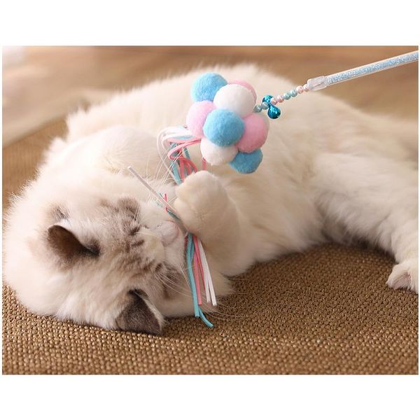 cat toys pet play game interactive tassel ball handmade funny toy teaser stick rod bell rainbow color kitty dangler charmer wand
cat toys pet play game interactive tassel ball handmade funny toy teaser stick rod bell rainbow color kitty dangler charmer wand