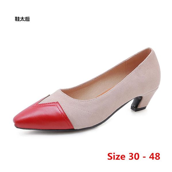 dress shoes stiletto women pointed toe pumps med high heel party wedding concise office lady heels small big size 30 - 48, Black
dress shoes stiletto women pointed toe pumps med high heel party wedding concise office lady heels small big size 30 - 48, Black