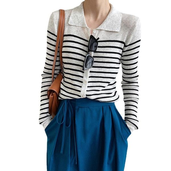 women's knits & tees striped black knitting cardigan sweaters women loose fit lapel long sleeve coat woman fashion tide autumn winter s, White
women's knits & tees striped black knitting cardigan sweaters women loose fit lapel long sleeve coat woman fashion tide autumn winter s, White