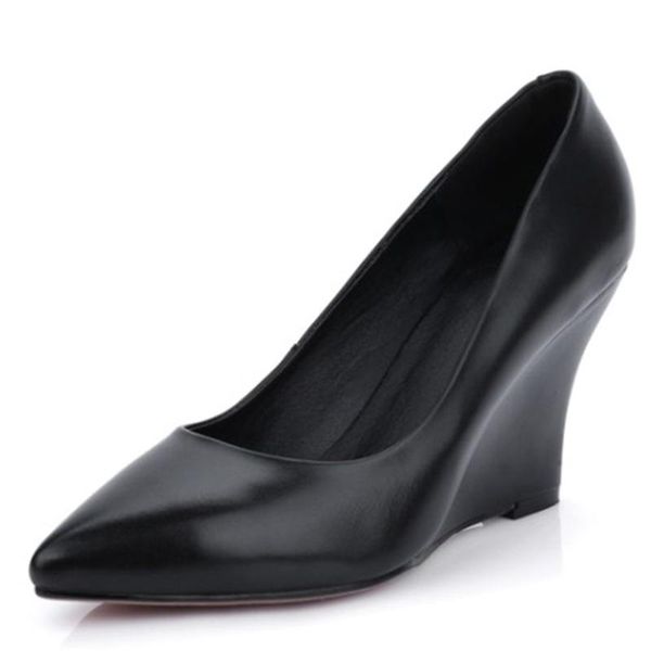 dress shoes wedges high heels classic genuine leather slip on comfy walking black white office lady elegant woman pumps
dress shoes wedges high heels classic genuine leather slip on comfy walking black white office lady elegant woman pumps