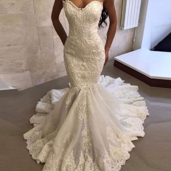 other wedding dresses luxury heavy bead mermaid dress 2021 strapless sweetheart stunning gowns bride vestido de noiva, White
other wedding dresses luxury heavy bead mermaid dress 2021 strapless sweetheart stunning gowns bride vestido de noiva, White