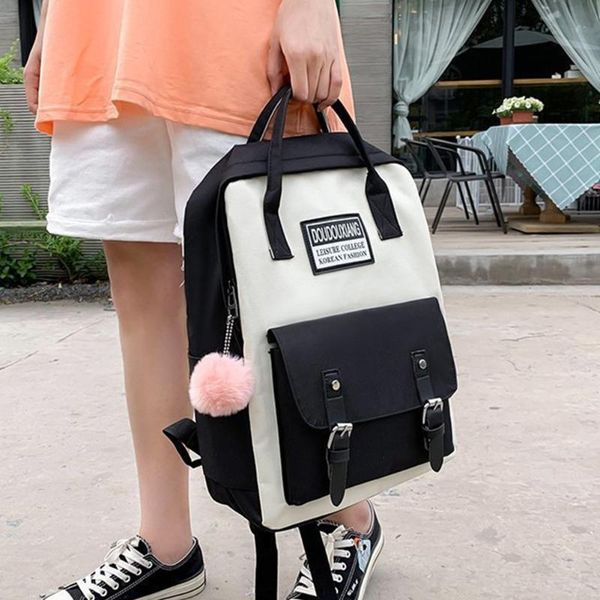 school bags 5pcs/set college teenager girl bag wear resistant women backpack fashion gift large capacity travel rucksack shouder
school bags 5pcs/set college teenager girl bag wear resistant women backpack fashion gift large capacity travel rucksack shouder