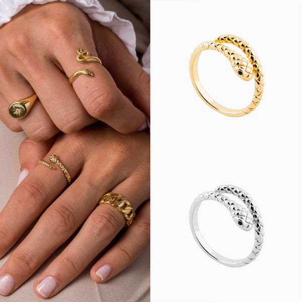 roxi brand vintage snake jewelry rings for women anillo 925 sterling silver personality opening creative men ring, Golden;silver
roxi brand vintage snake jewelry rings for women anillo 925 sterling silver personality opening creative men ring, Golden;silver