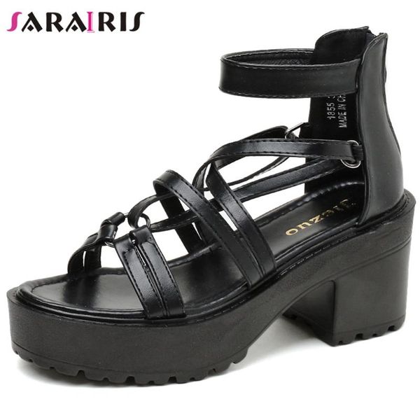 sandals sarairis 2021 arrival female square heel quality dress solid zipper open toe platform women shoes, Black
sandals sarairis 2021 arrival female square heel quality dress solid zipper open toe platform women shoes, Black