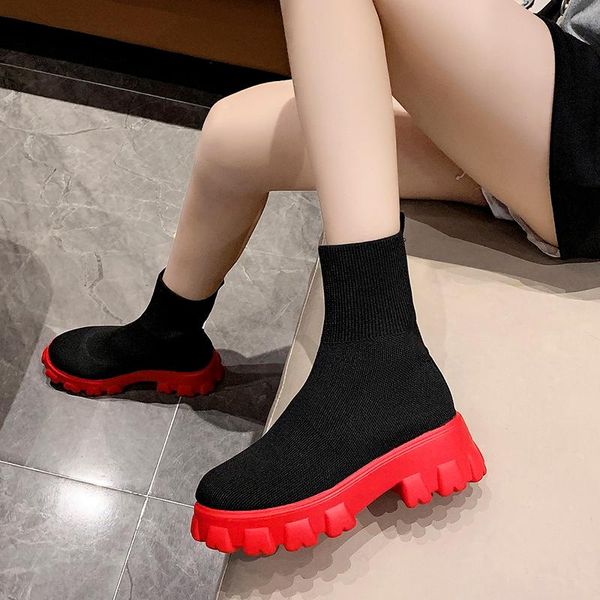 boots 2021 autumn socks women shoes fashion knitted stretch slip-on ankle plus size casual wedge platform, Black
boots 2021 autumn socks women shoes fashion knitted stretch slip-on ankle plus size casual wedge platform, Black