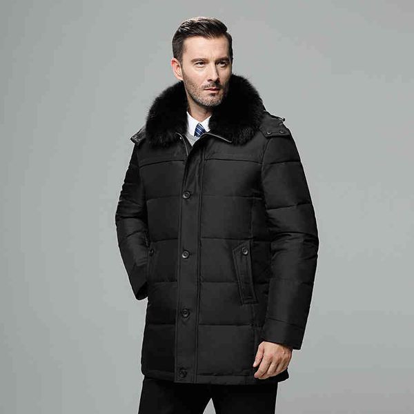 brand men's winter russia long coat hat fur collar thick windproof waterproof 90% white duck down et men -30 degree, Black
brand men's winter russia long coat hat fur collar thick windproof waterproof 90% white duck down et men -30 degree, Black