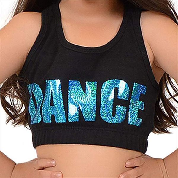 kids girls sleeveless shiny letters dance printed crop sports gymnastics ballet stage performance costume, Blue
kids girls sleeveless shiny letters dance printed crop sports gymnastics ballet stage performance costume, Blue