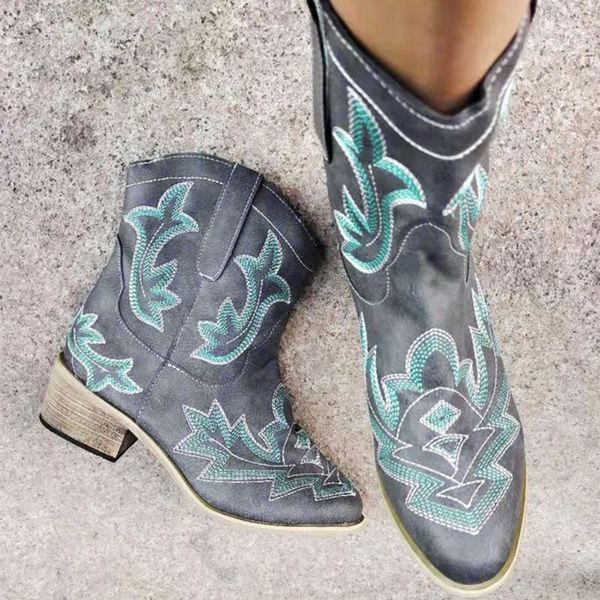 boots big size retro women embroidery flower med heel ankle comfort autumn winter brand designer short booties, Black
boots big size retro women embroidery flower med heel ankle comfort autumn winter brand designer short booties, Black
