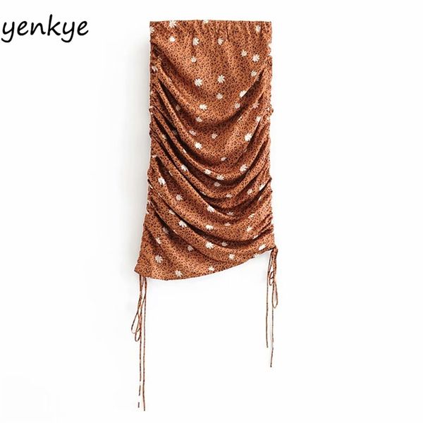 vintage floral print leopard drawstring skirt women draped asymmetric high waist jupe femme summer bodycon 210514, Black
vintage floral print leopard drawstring skirt women draped asymmetric high waist jupe femme summer bodycon 210514, Black