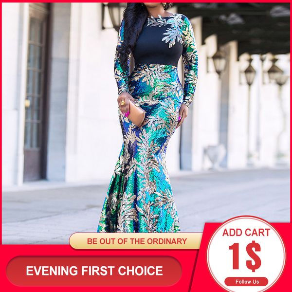 Vintage Green Long Sleeve Mermaid Sequins Dress Sparkly Elegant Plus Size Shiny Party Evening African Long Dresses for Women, Green 2
Vintage Green Long Sleeve Mermaid Sequins Dress Sparkly Elegant Plus Size Shiny Party Evening African Long Dresses for Women, Green 2