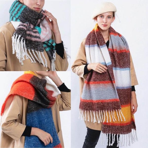 winter fashion dresses 2021 for women multicolor stripe scarf multi-purpose shawl bufandas invierno mujer szalik zimowy cycling caps & masks, Black
winter fashion dresses 2021 for women multicolor stripe scarf multi-purpose shawl bufandas invierno mujer szalik zimowy cycling caps & masks, Black