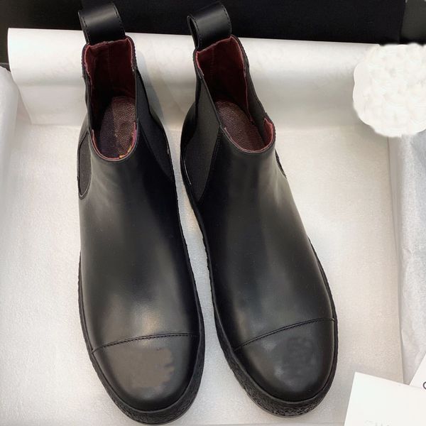 2021 new genuine leather women chelsea short boots woman autumn ankle boot flats designer shoes, Black
2021 new genuine leather women chelsea short boots woman autumn ankle boot flats designer shoes, Black