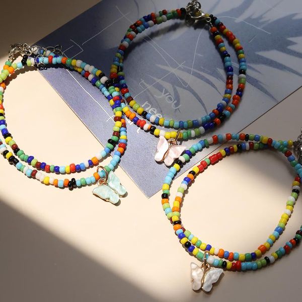 chains simple seed beads strand necklace women string beaded short choker jewelry butterfly pendant chokers gift, Silver
chains simple seed beads strand necklace women string beaded short choker jewelry butterfly pendant chokers gift, Silver