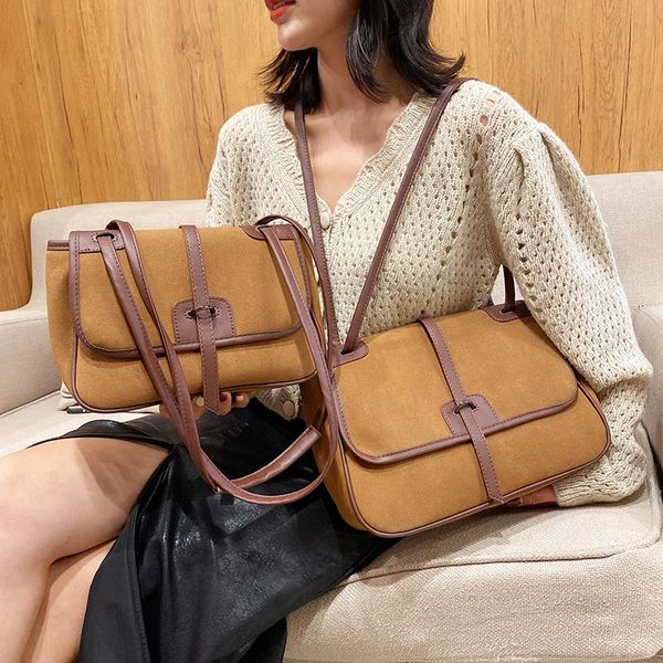 evening bags good quality nubuck pu leather crossbody for women 2021 large capacity shoulder bag female handbags vintage sac 
evening bags good quality nubuck pu leather crossbody for women 2021 large capacity shoulder bag female handbags vintage sac