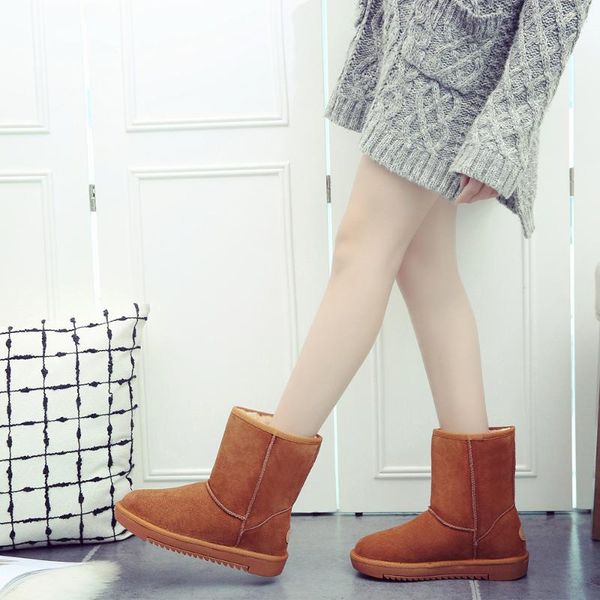 boots women snow concise style winter for genuine leather ankle shoes platform large, Black
boots women snow concise style winter for genuine leather ankle shoes platform large, Black