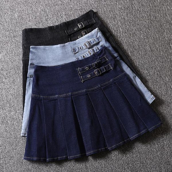 skirts simple fashion women solid color a-line zipper up short high waist denim chic skirt casual street style mini z367, Black
skirts simple fashion women solid color a-line zipper up short high waist denim chic skirt casual street style mini z367, Black