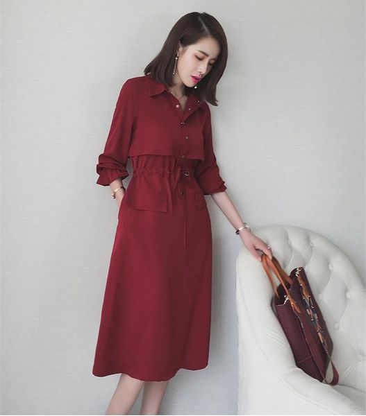 casual dresses womens 5xl plus size arrival 2021 ladies vintage red dress long sleeve elegant slim vestidos wxf900, Black;gray
casual dresses womens 5xl plus size arrival 2021 ladies vintage red dress long sleeve elegant slim vestidos wxf900, Black;gray