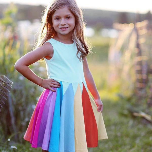 elegant dress rainbow ropa nia sukienki letnie summer princess deguisement fille girls clothing sleeveless 1 2 3 4 5 years girl's dres, Red;yellow
elegant dress rainbow ropa nia sukienki letnie summer princess deguisement fille girls clothing sleeveless 1 2 3 4 5 years girl's dres, Red;yellow