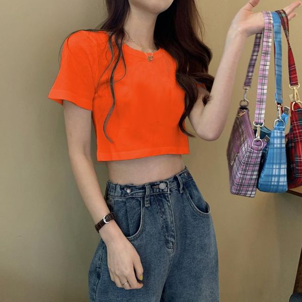 women's t-shirt pure color round neck short-sleeved 2021 fashion net red navel ins super fire high waist short summer, White
women's t-shirt pure color round neck short-sleeved 2021 fashion net red navel ins super fire high waist short summer, White