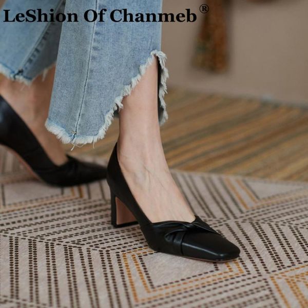 dress shoes leshion of chanmeb elegant pleated bowtie natural leather pumps women high heeled office ladies square toe work nude, Black
dress shoes leshion of chanmeb elegant pleated bowtie natural leather pumps women high heeled office ladies square toe work nude, Black