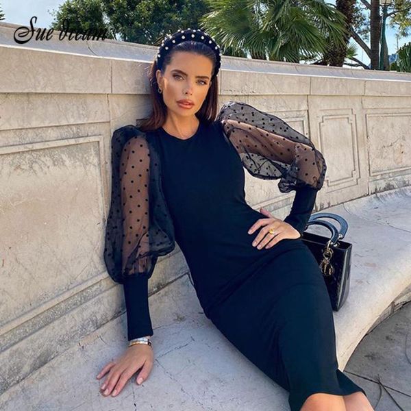 casual dresses 2021 black transparent net gauze print lantern sleeve round neck bandage dress fashion tight party, Black;gray
casual dresses 2021 black transparent net gauze print lantern sleeve round neck bandage dress fashion tight party, Black;gray