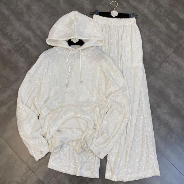 women's two piece pants fabpop 2021 autumn long sleeve drawstring hooded white sequins sweatshirt pullovers set tracksuits gb919
women's two piece pants fabpop 2021 autumn long sleeve drawstring hooded white sequins sweatshirt pullovers set tracksuits gb919