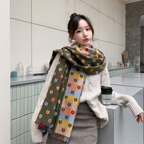 little flower scarf womens autumn and winter color matching knitted warm cashmere shawl european and american thickened scarf wholesale, Blue;gray
little flower scarf womens autumn and winter color matching knitted warm cashmere shawl european and american thickened scarf wholesale, Blue;gray