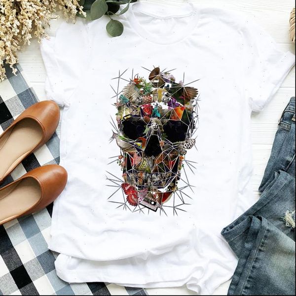 floral plant skull cute 90s women t shirt autumn halloween print tee clothes graphic, White
floral plant skull cute 90s women t shirt autumn halloween print tee clothes graphic, White