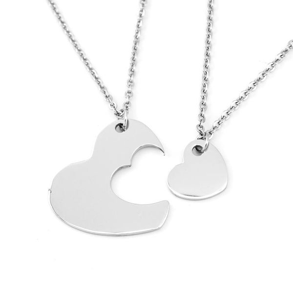 pendant necklaces collar de pareja lover's heart necklace stainless steel small couple rolo choker blank for personalized print, Silver
pendant necklaces collar de pareja lover's heart necklace stainless steel small couple rolo choker blank for personalized print, Silver