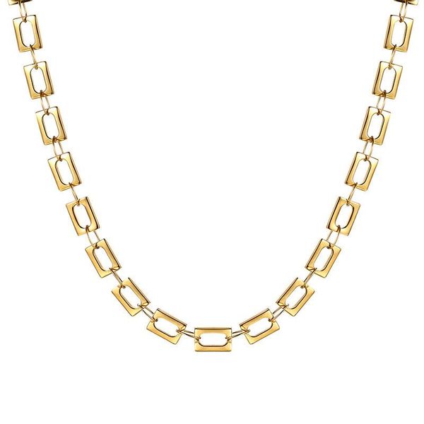 pendant necklaces stainless steel square hollow chain necklace women's short choker gold/silver color punk link jewelry party gift coll
pendant necklaces stainless steel square hollow chain necklace women's short choker gold/silver color punk link jewelry party gift coll