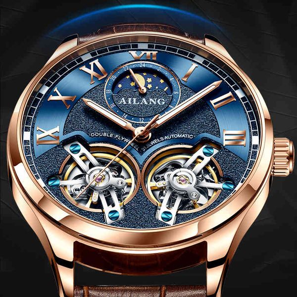 watch ailang original brand men's luxury mechanical double steel strap fashion automatic, Slivery;brown
watch ailang original brand men's luxury mechanical double steel strap fashion automatic, Slivery;brown