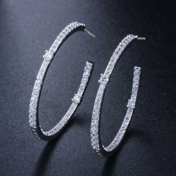 hoop & huggie fashion hypoallergenic ladies loop earring micro pave round cubic zirconia circle big earrings for women party jewelry gift, Golden;silver
hoop & huggie fashion hypoallergenic ladies loop earring micro pave round cubic zirconia circle big earrings for women party jewelry gift, Golden;silver