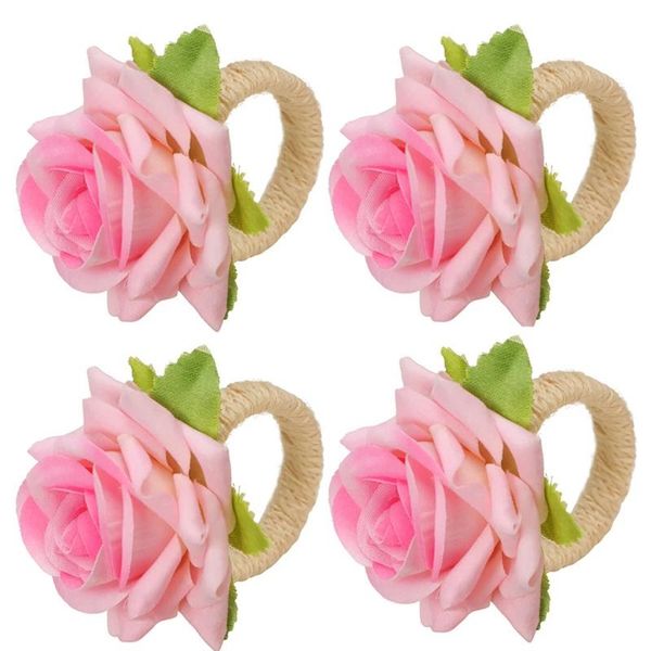 napkin rings handmade flower faux pink rose ring serviette buckles holder for table decoration, wedding
napkin rings handmade flower faux pink rose ring serviette buckles holder for table decoration, wedding