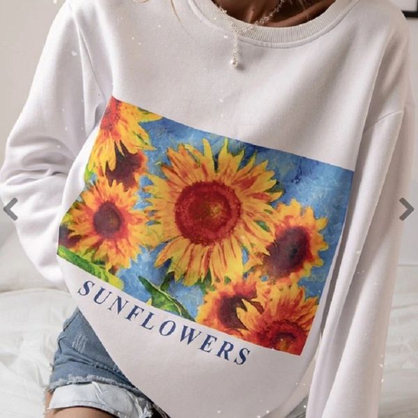 hoodies white sunflower letter printed vintage woman's sweatshirt released the neck girls fall plus size english pulley fashion, Black
hoodies white sunflower letter printed vintage woman's sweatshirt released the neck girls fall plus size english pulley fashion, Black