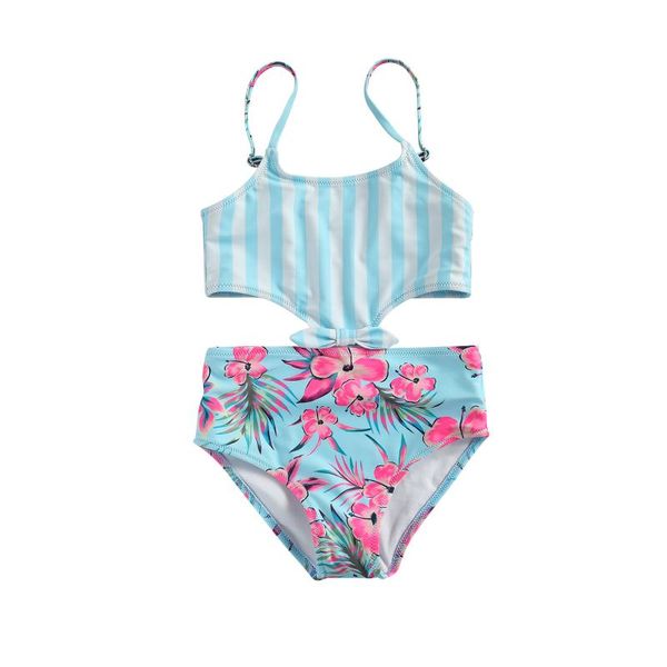 6-13y summer kids baby girl swimwear floral striped print sleeveless hollow bow swimsuit holiday beachwear one-pieces, Black
6-13y summer kids baby girl swimwear floral striped print sleeveless hollow bow swimsuit holiday beachwear one-pieces, Black