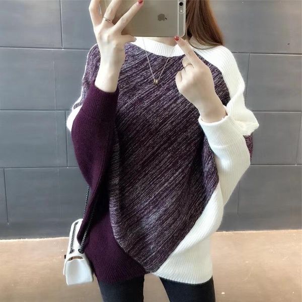 women's sweaters sweater women autumn and winter 2021 korean pullover round neck loose knit student bat sleeve bottoming shirt, White;black
women's sweaters sweater women autumn and winter 2021 korean pullover round neck loose knit student bat sleeve bottoming shirt, White;black