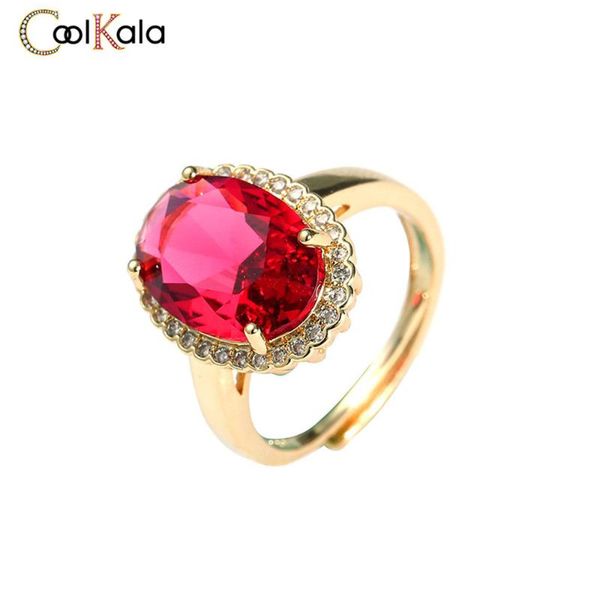 wedding rings coolkala high-end color oval red tourmaline open female ring, Slivery;golden
wedding rings coolkala high-end color oval red tourmaline open female ring, Slivery;golden