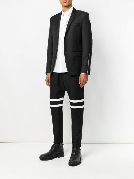 men's pants black hair stylist fashion line white striped plus-size singer stage style clothing
men's pants black hair stylist fashion line white striped plus-size singer stage style clothing